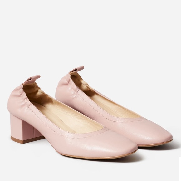 everlane day heel rose tan